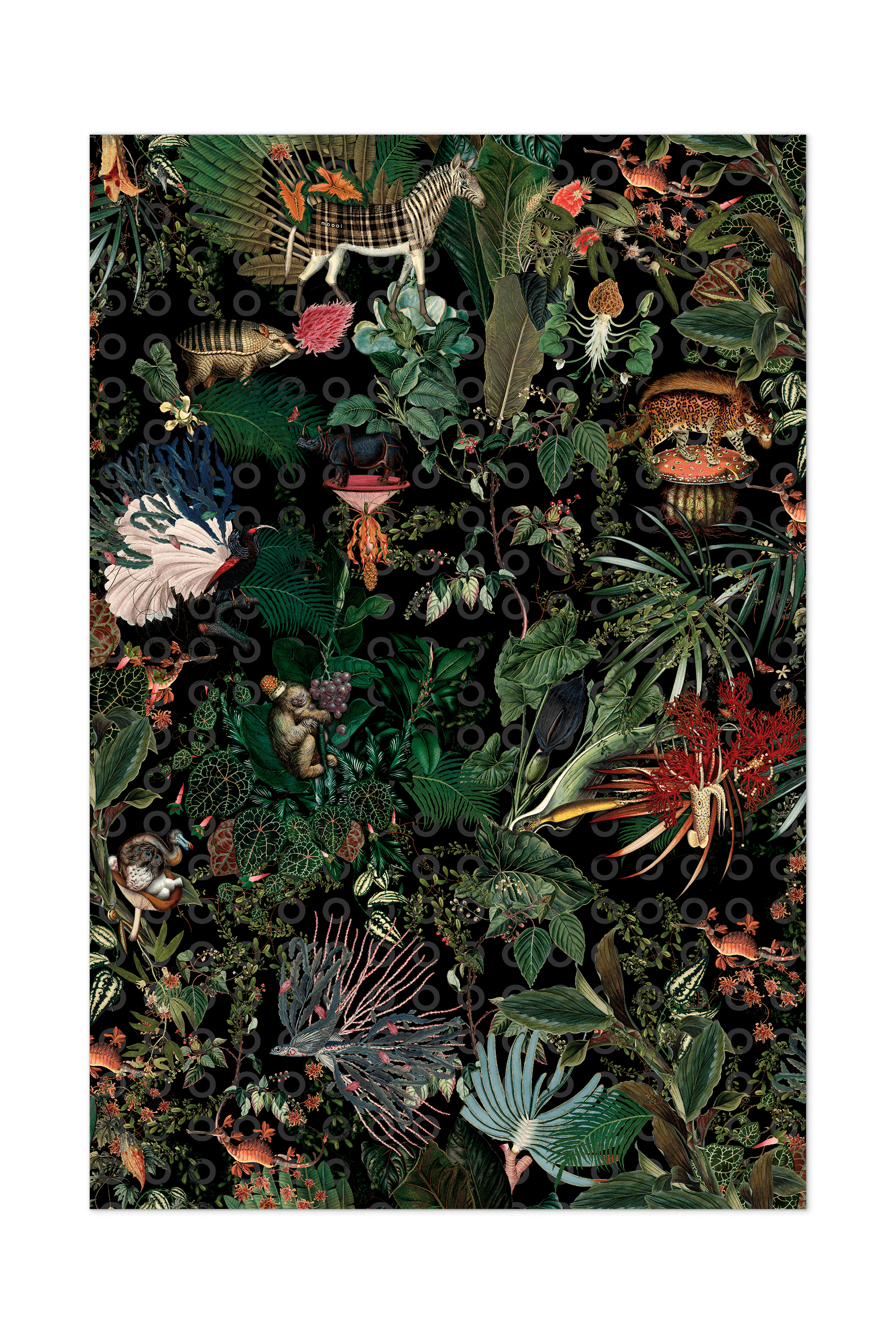 Carpet Extinct Animals Menagerie Rectangle