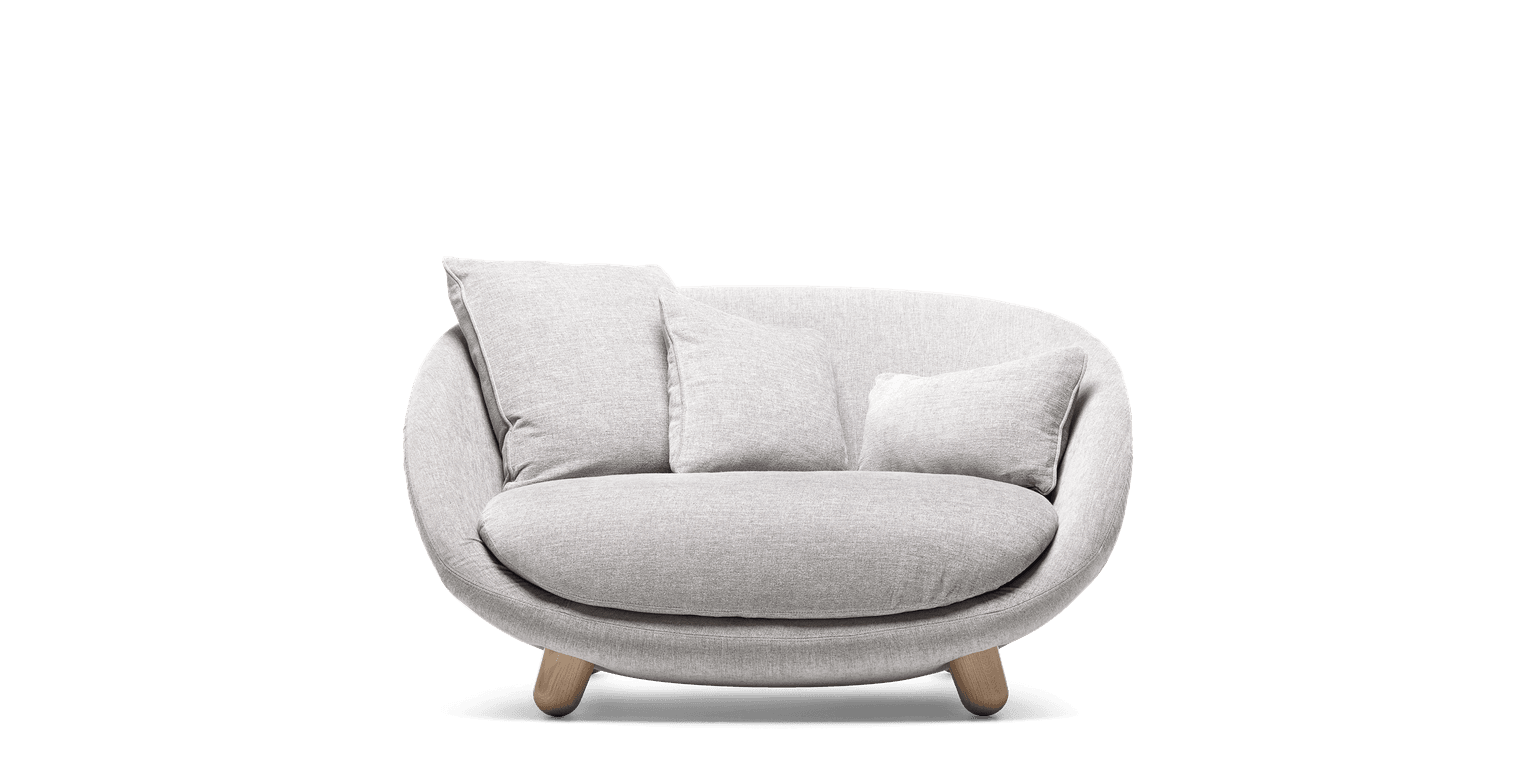 Lofa Sofa light grey front side