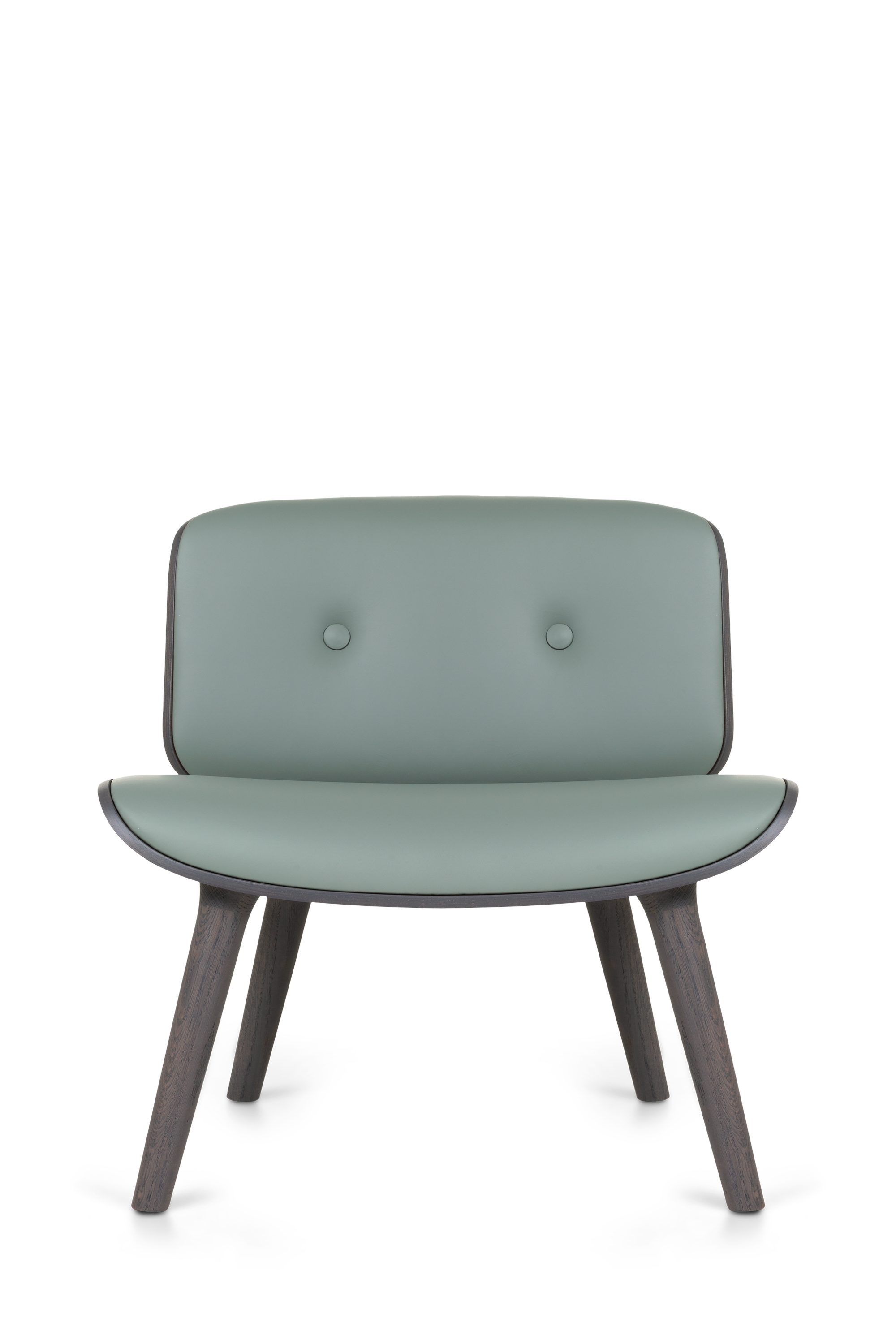 Nut Lounge Chair Spectrum agave grey front view