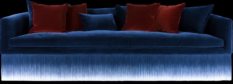 Amami Sofa Blue front view