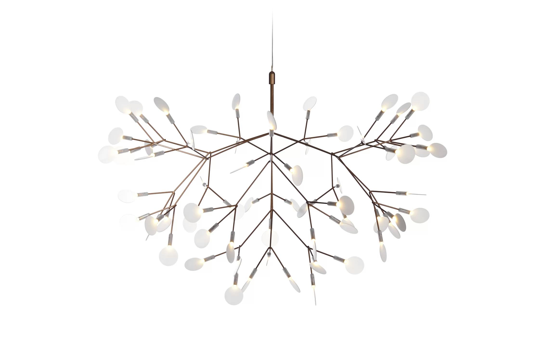 Heracleum II suspension light Copper front side