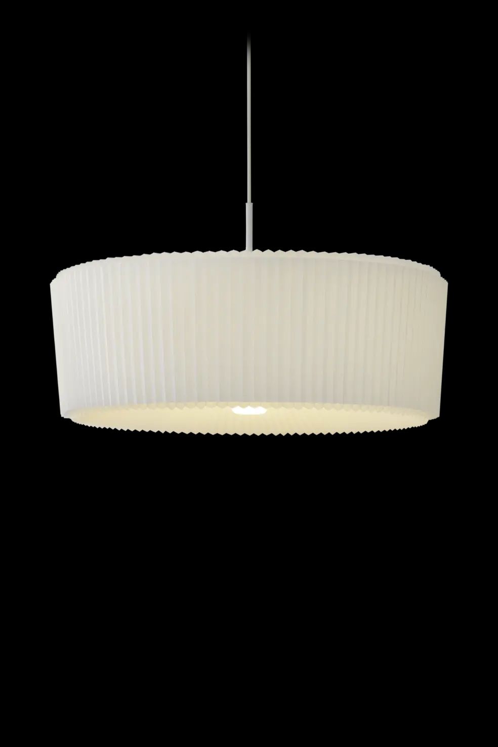 Plie Plisse Light suspension in front view on