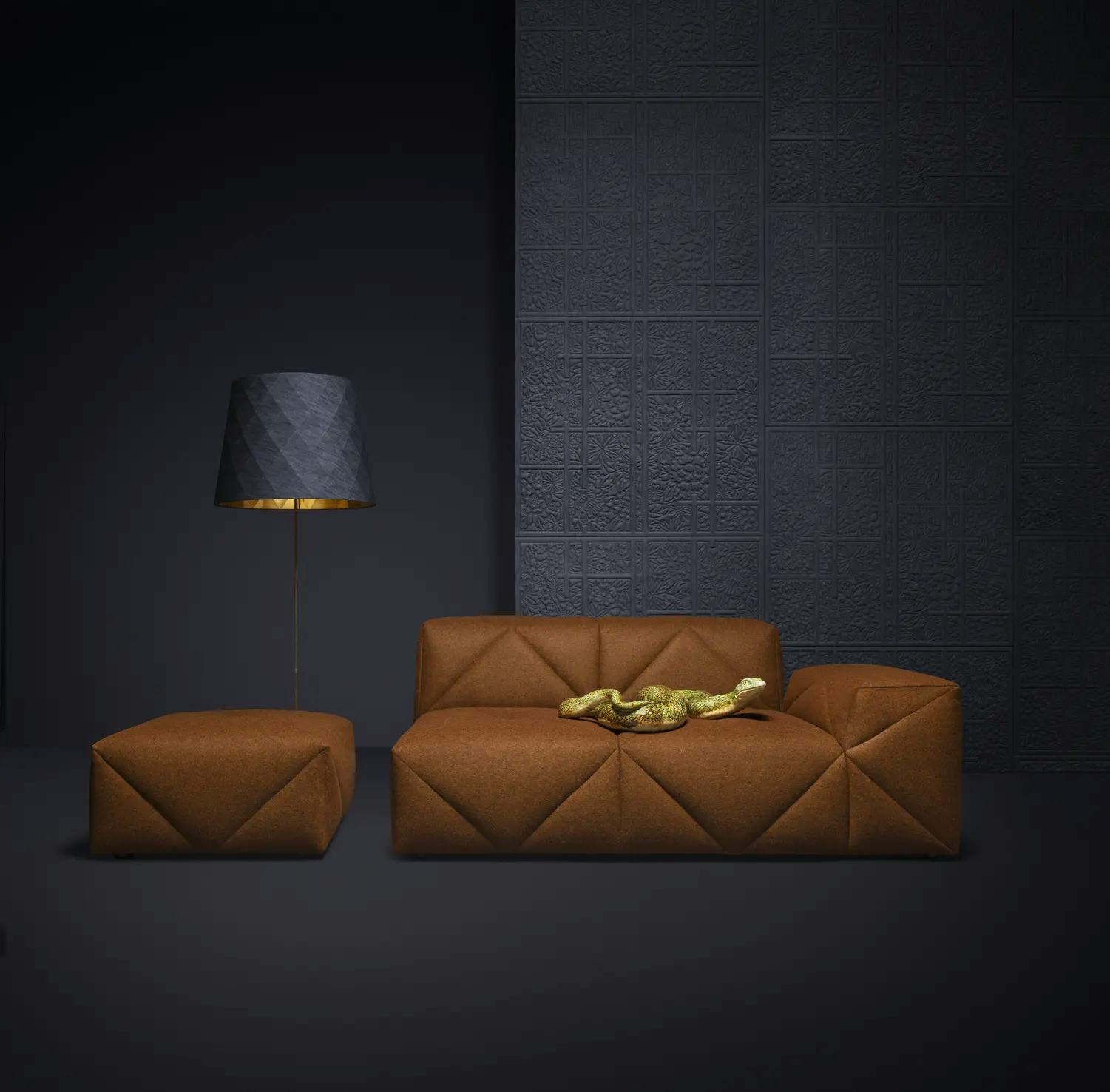 Poetic composition BFF Sofa, Double Shade, Moooi Wallcovering 