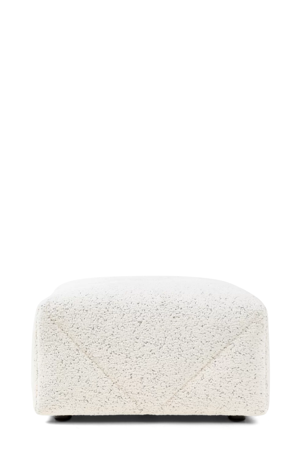 BFF footstool Dodo Pavone white front view