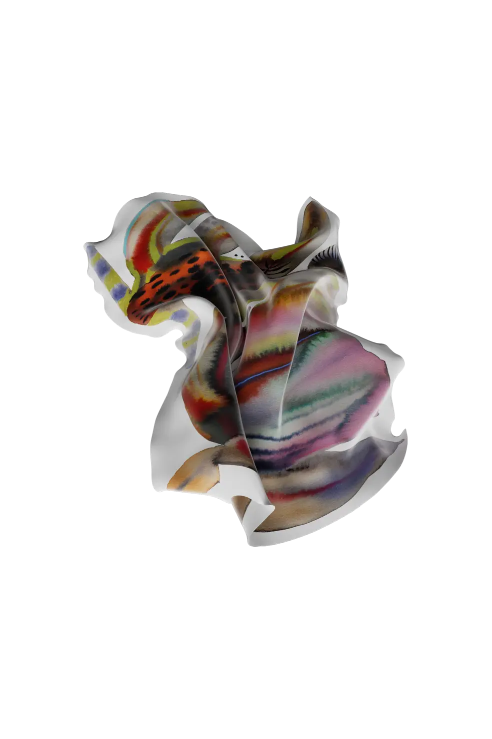 In The Meadow Scarf Leaves