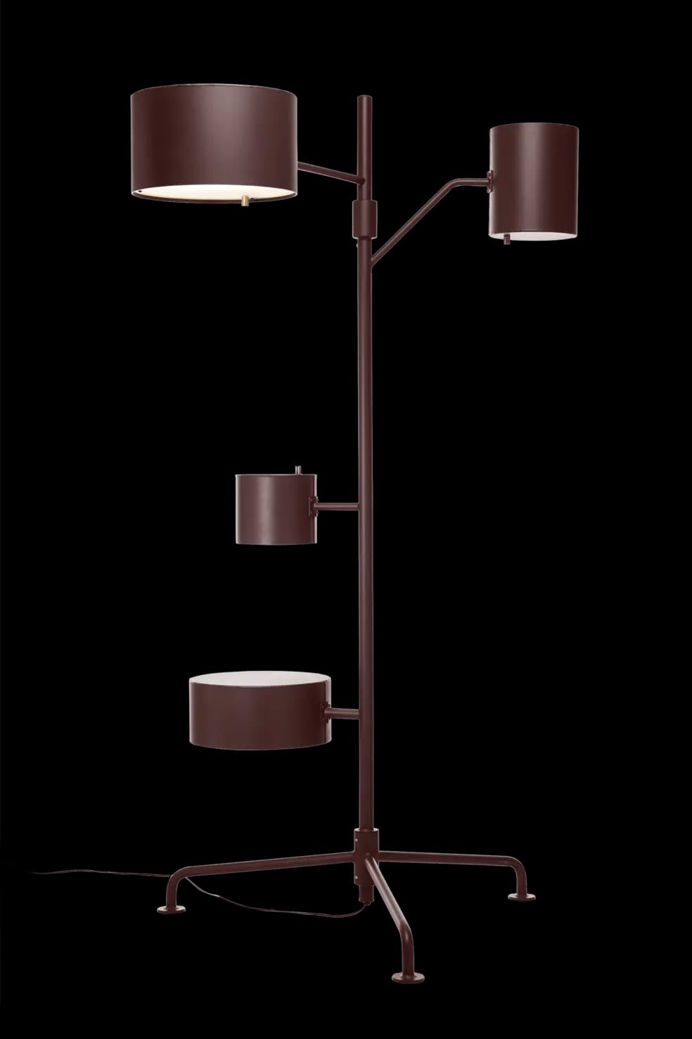 Statistocrat Floor Lamp mahogany brown
